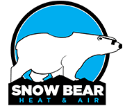 Hvac Company Snow Bear Heat Air Logo
